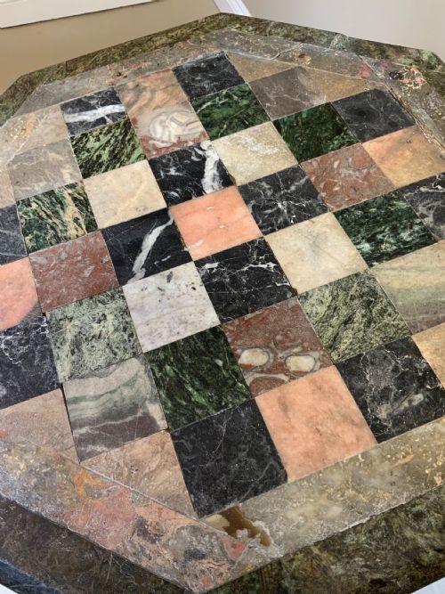 SPECIMEN TOPPED MARBLE TABLE - ADDITIONAL PHOTO 4
