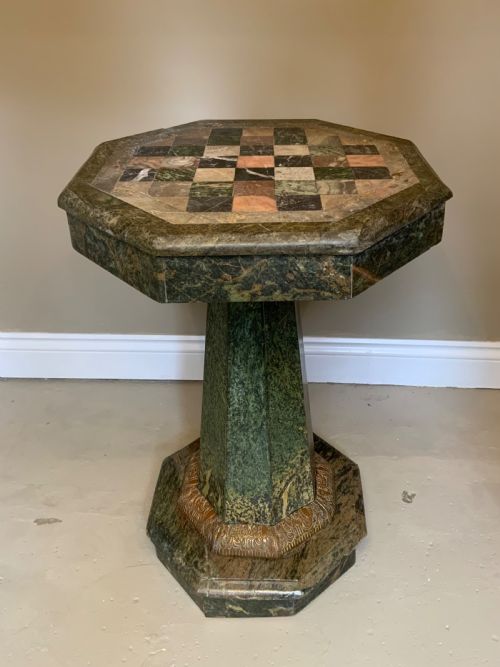 SPECIMEN TOPPED MARBLE TABLE - ADDITIONAL PHOTO 6