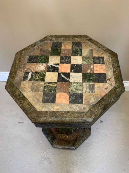SPECIMEN TOPPED MARBLE TABLE - ADDITIONAL PHOTO 7