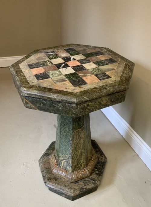 SPECIMEN TOPPED MARBLE TABLE - ADDITIONAL PHOTO 10