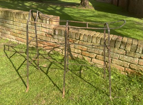 a 19th century iron saddle horse - CATEGORY: ANTIQUE MISCELLANEOUS - DATED 19TH CENTURY