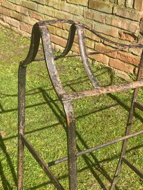 A 19TH CENTURY IRON SADDLE HORSE - ADDITIONAL PHOTO 7