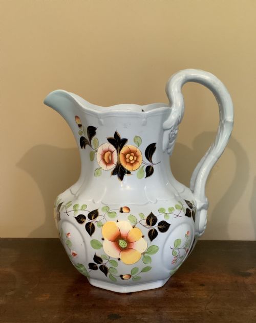 A TRIO OF POMPEII DESIGN POTTERY JUGS - ADDITIONAL PHOTO 1