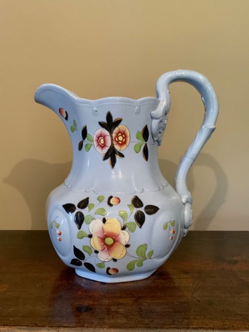 A TRIO OF POMPEII DESIGN POTTERY JUGS - ADDITIONAL PHOTO 7