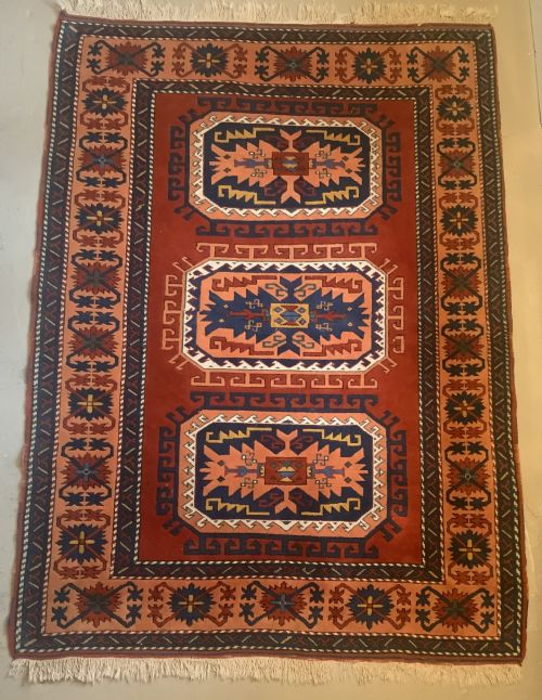 a caucasian kazak design rug - CATEGORY: ANTIQUE RUGS - DATED 1930