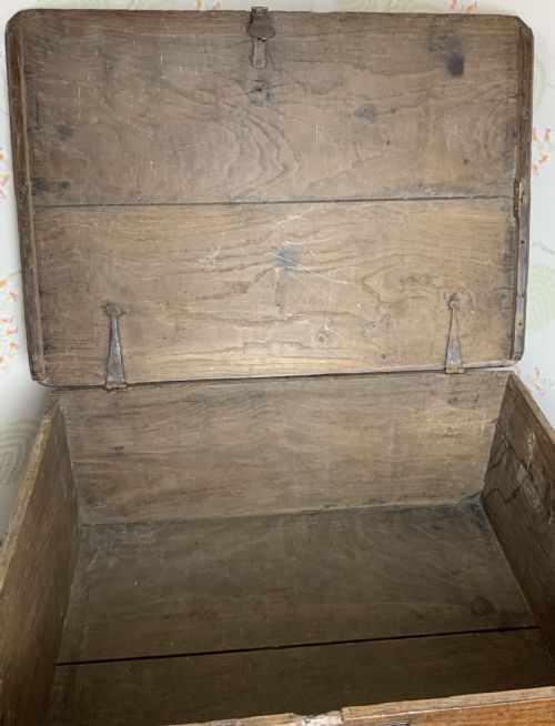 A DATED AND INITIALLED ELM BIBLE BOX - ADDITIONAL PHOTO 7