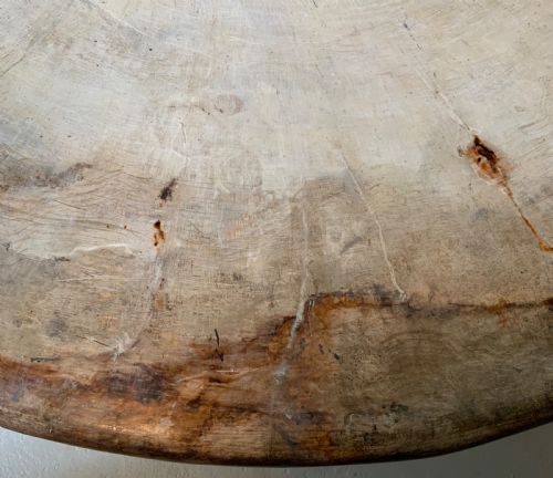 A MAHOGANY BASED CENTRE TABLE WITH PAINT EFFECT TOP - ADDITIONAL PHOTO 12