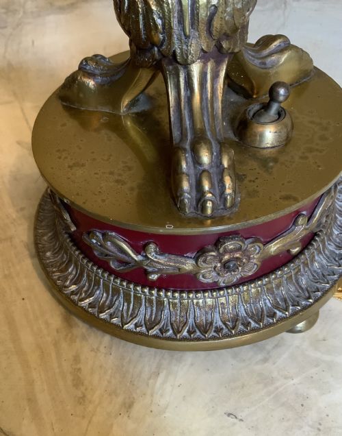 A TOLEWARE TABLE LAMP - ADDITIONAL PHOTO 2
