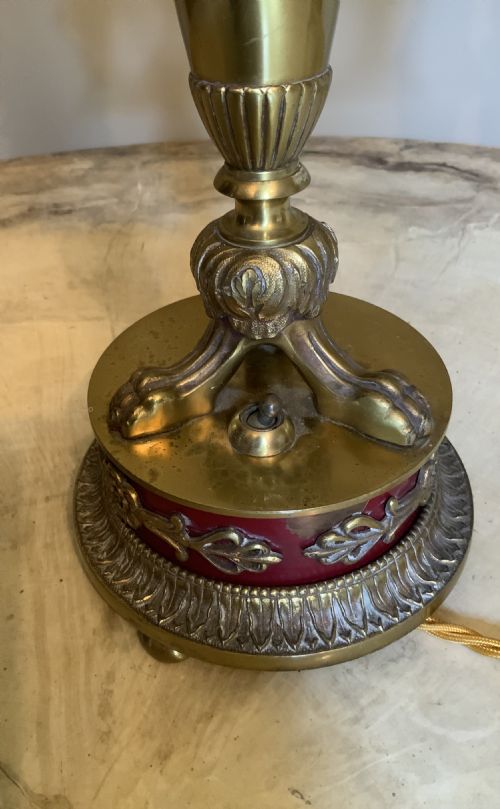 A TOLEWARE TABLE LAMP - ADDITIONAL PHOTO 3