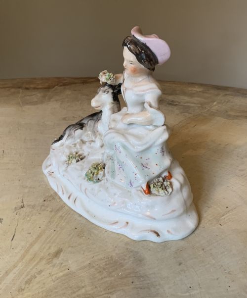 AN ENGLISH POTTERY FIGURATIVE GROUP - ADDITIONAL PHOTO 1