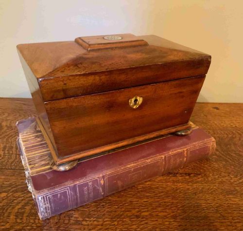 A GEORGIAN MAHOGANY TEA CADDY - ADDITIONAL PHOTO 6