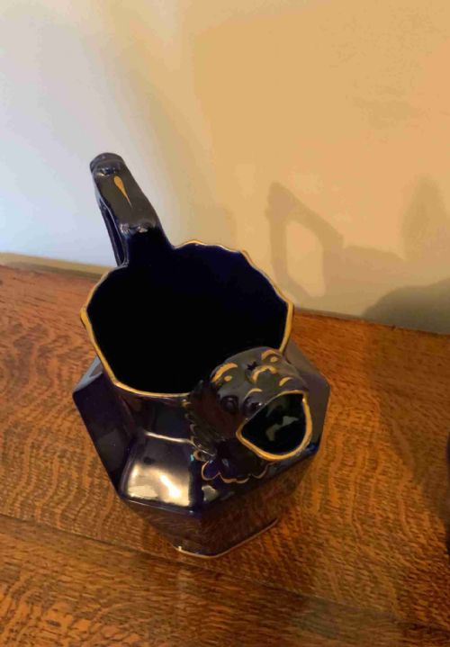 TWO 19TH CENTURY COBALT BLUE POTTERY JUGS - ADDITIONAL PHOTO 7