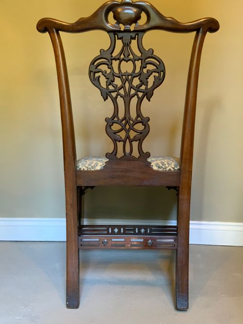 SET OF EIGHT 19TH CENTURY MAHOGANY CHIPPENDALE DESIGN DINING CHAIRS - ADDITIONAL PHOTO 11