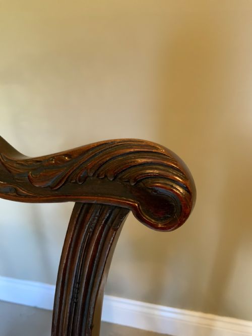 SET OF EIGHT 19TH CENTURY MAHOGANY CHIPPENDALE DESIGN DINING CHAIRS - ADDITIONAL PHOTO 13