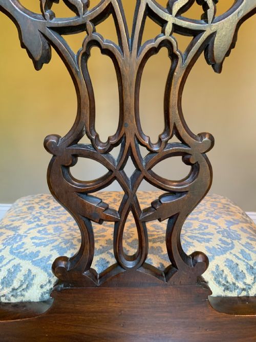 SET OF EIGHT 19TH CENTURY MAHOGANY CHIPPENDALE DESIGN DINING CHAIRS - ADDITIONAL PHOTO 16