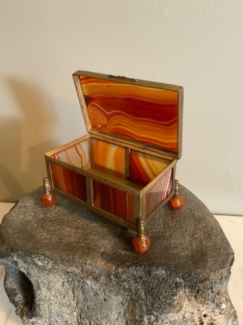 Ormolu Mounted Agate Box