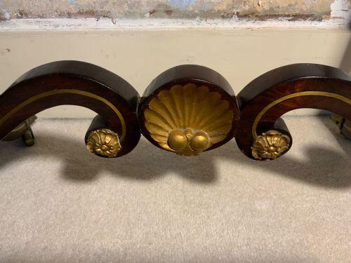 A REGENCY PERIOD BRASS INLAID GAMES TABLE - ADDITIONAL PHOTO 7