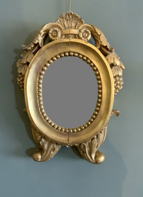 SMALL PAIR OF REGENCY WALL MIRRORS - ADDITIONAL PHOTO 4