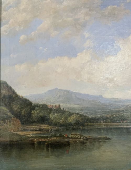 ATTRIBUTED TO ALFRED H VICKERS OIL PAINTING ON CANVAS - ADDITIONAL PHOTO 4