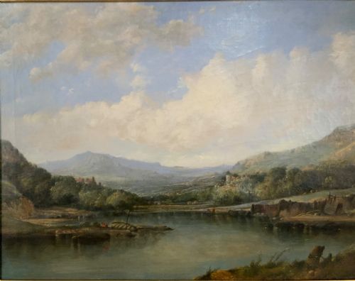 ATTRIBUTED TO ALFRED H VICKERS OIL PAINTING ON CANVAS - ADDITIONAL PHOTO 6