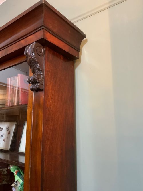 A GEORGE IV MAHOGANY LIBRARY BOOKCASE - ADDITIONAL PHOTO 4