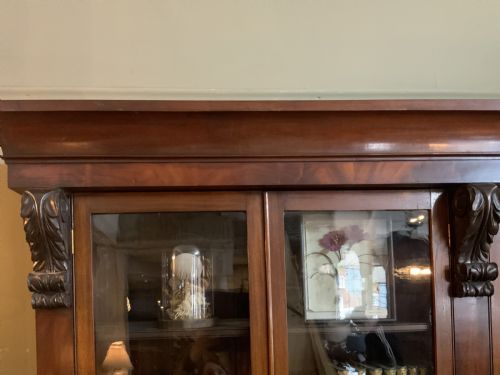 A GEORGE IV MAHOGANY LIBRARY BOOKCASE - ADDITIONAL PHOTO 8