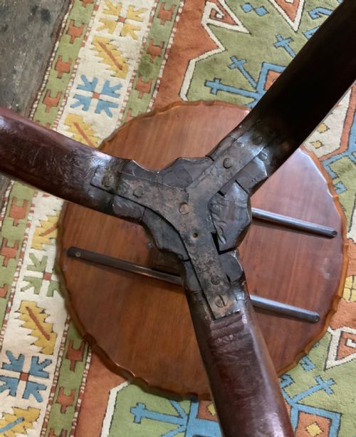 GEORGIAN MAHOGANY TRIPOD TABLE - ADDITIONAL PHOTO 9