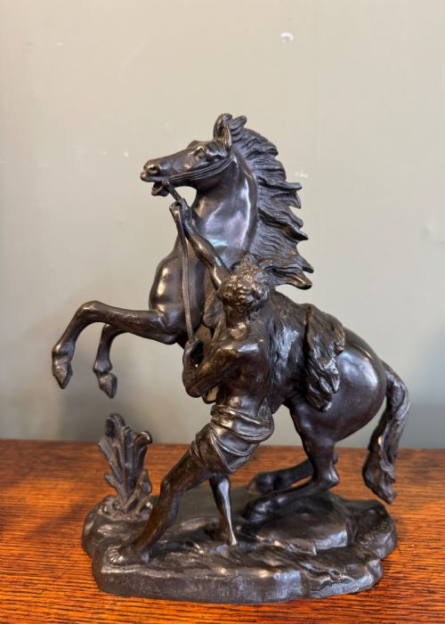 PAIR OF 19TH CENTURY EQUESTRIAN BRONZE SCULPTURES - ADDITIONAL PHOTO 1