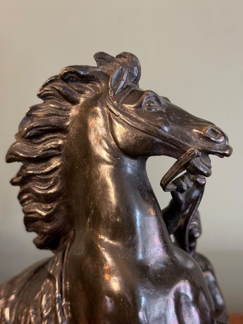 PAIR OF 19TH CENTURY EQUESTRIAN BRONZE SCULPTURES - ADDITIONAL PHOTO 6