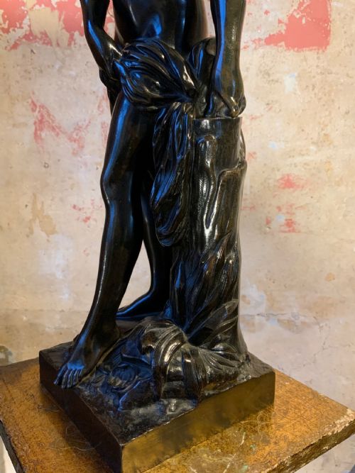 A BRONZE SCULPTURE NYMPHE AT HER BATH - ADDITIONAL PHOTO 2
