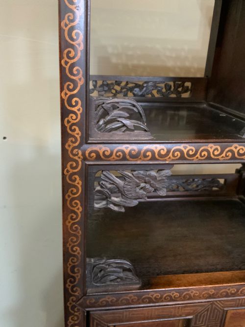 A JAPANESE SHIBAYAMA CABINET - ADDITIONAL PHOTO 3