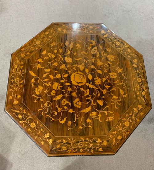 A REGENCY INLAID ROSEWOOD SEWING TABLE - ADDITIONAL PHOTO 3