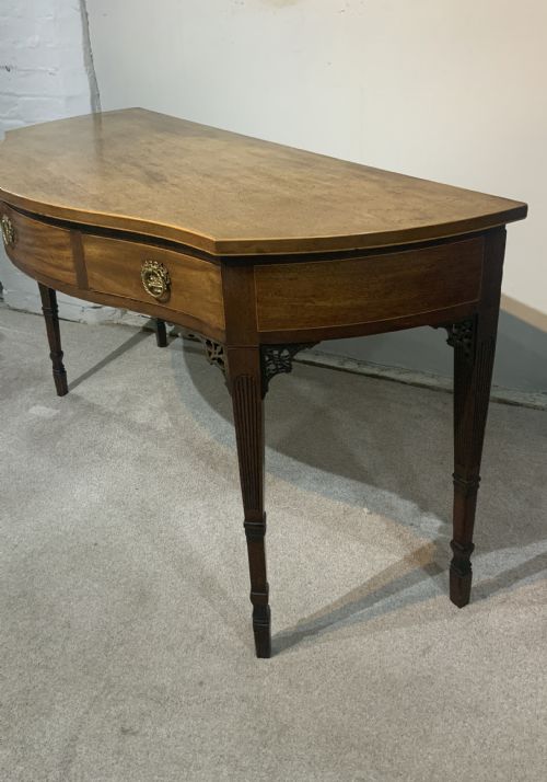 A 19TH CENTURY MAHOGANY SIDE TABLE - ADDITIONAL PHOTO 5