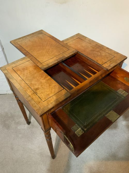 A REGENCY PERIOD GAMESWRITING TABLE - ADDITIONAL PHOTO 1