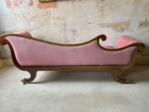 A REGENCY ROSEWOOD CHAISE - ADDITIONAL PHOTO 5