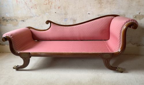 A REGENCY ROSEWOOD CHAISE - ADDITIONAL PHOTO 6