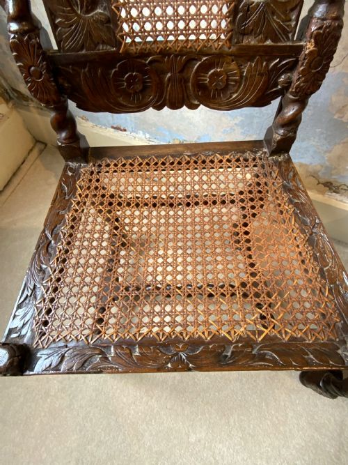 A PAIR OF CHARLES II WALNUT SIDE CHAIRS - ADDITIONAL PHOTO 5