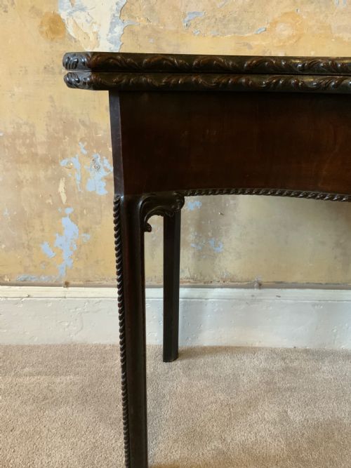 A CHIPPENDALE PERIOD GAMES TABLE - ADDITIONAL PHOTO 3