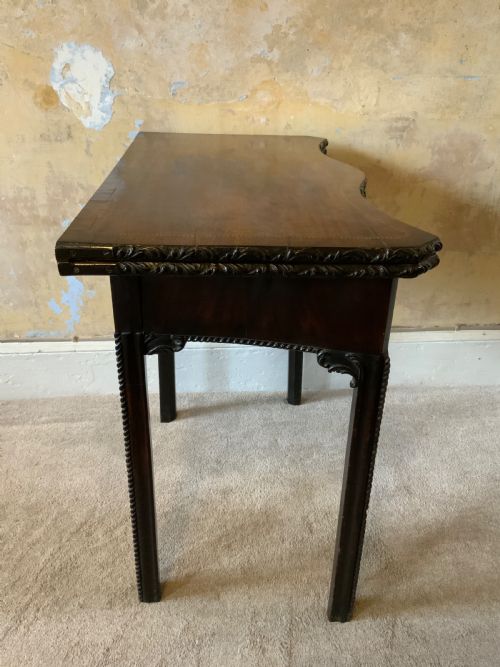 A CHIPPENDALE PERIOD GAMES TABLE - ADDITIONAL PHOTO 6
