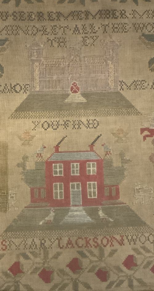 A LARGE EARLY 19TH CENTURY SAMPLER - ADDITIONAL PHOTO 6