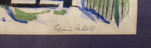 A LITHOGRAPH BY EDWIN LA DELL - ADDITIONAL PHOTO 1