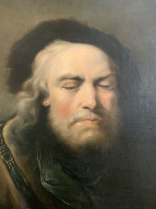 AN 18TH CENTURY OIL ON CANVAS PORTRAIT - ADDITIONAL PHOTO 1