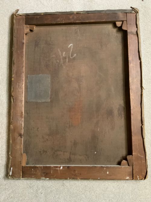 AN 18TH CENTURY OIL ON CANVAS PORTRAIT - ADDITIONAL PHOTO 3