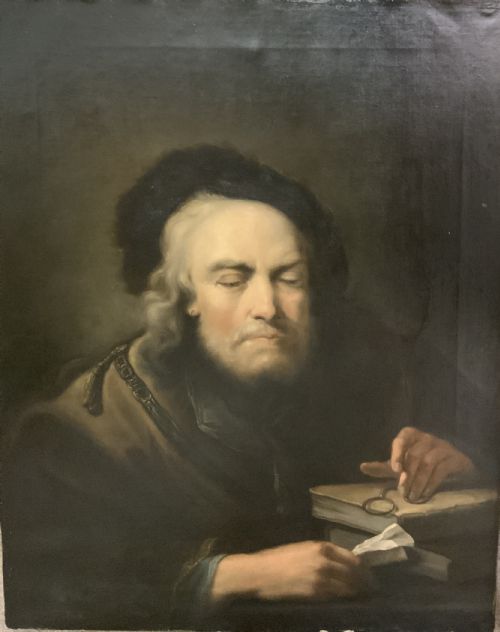 AN 18TH CENTURY OIL ON CANVAS PORTRAIT - ADDITIONAL PHOTO 5