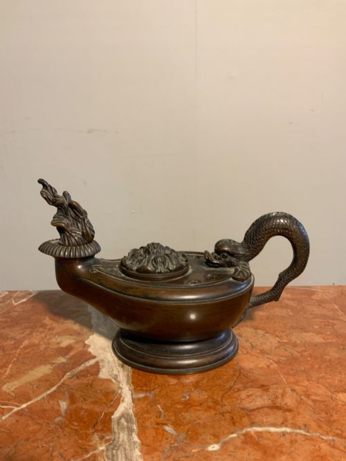 A Grand Tour Bronze Inkwell.