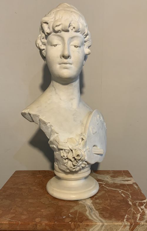 A Carrara Marble Bust