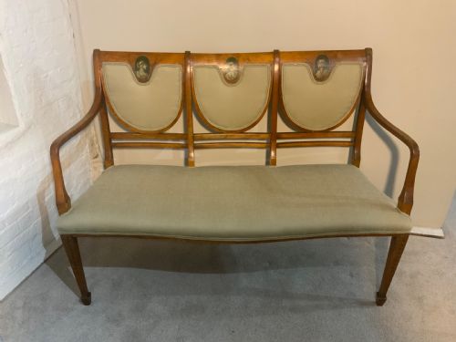 An Early  19th Century Satin Wood Chair Back Settee