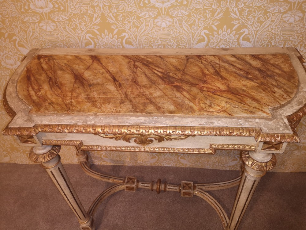 Mid 19th C Painted Pine Console/side Table View II