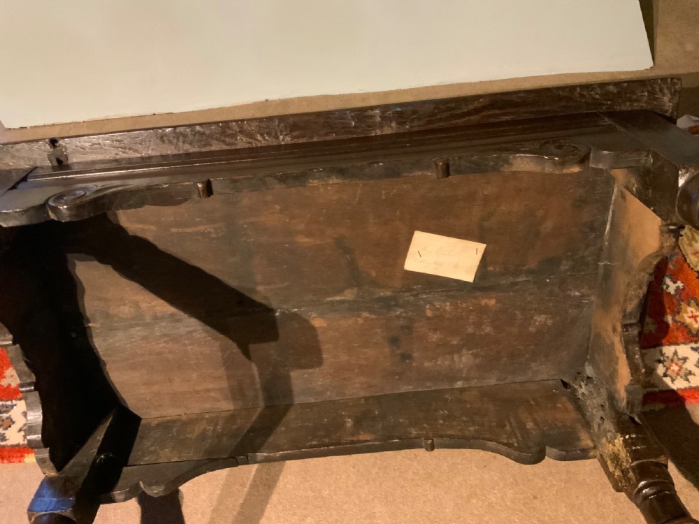 17th century oak side table View V