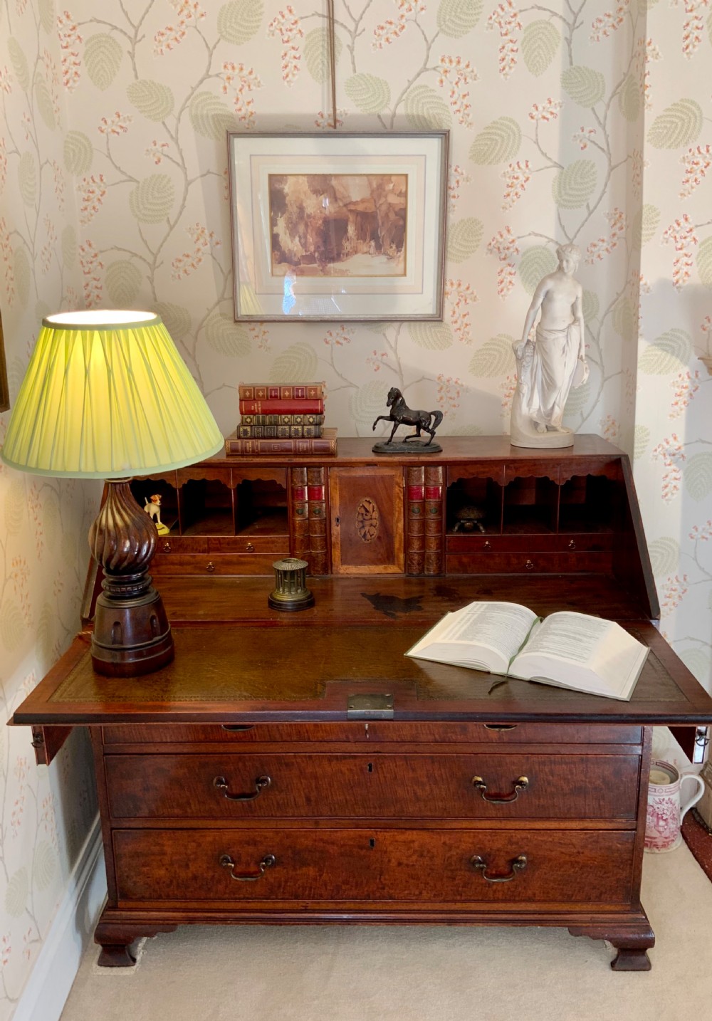 Georgian mahogany bureau View II
